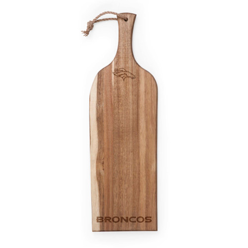 Denver Broncos Artisan 24" Acacia Charcuterie Board, (Acacia Wood)