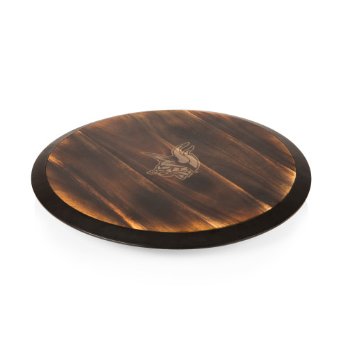 Minnesota Vikings Lazy Susan Serving Tray, (Fire Acacia Wood)