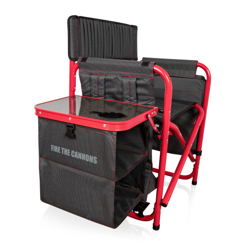 Tampa Bay Buccaneers Fusion Camping Chair, (Dark Gray with Red Accents)