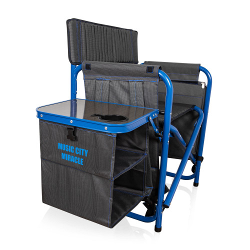 Tennessee Titans Fusion Camping Chair, (Dark Gray with Blue Accents)