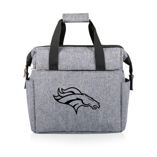 Denver Broncos On The Go Lunch Bag Cooler, (Heathered Gray)