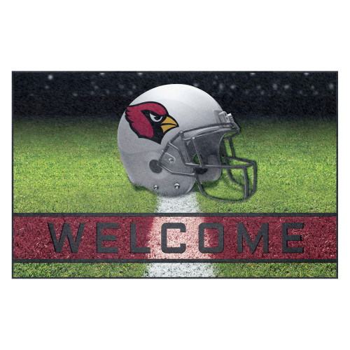 Arizona Cardinals Crumb Rubber Door Mat Cardinal Head Primary Logo Red