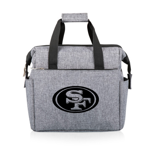 San Francisco 49ers On The Go Lunch Bag Cooler, (Heathered Gray)