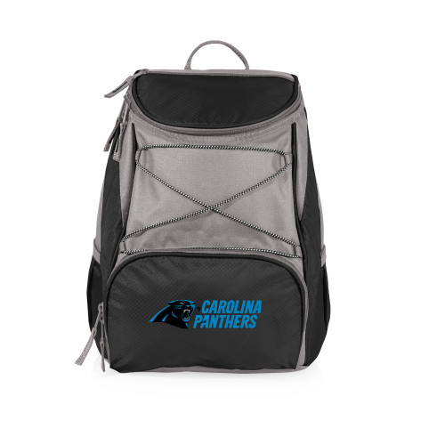 Carolina Panthers PTX Backpack Cooler, (Black with Gray Accents)