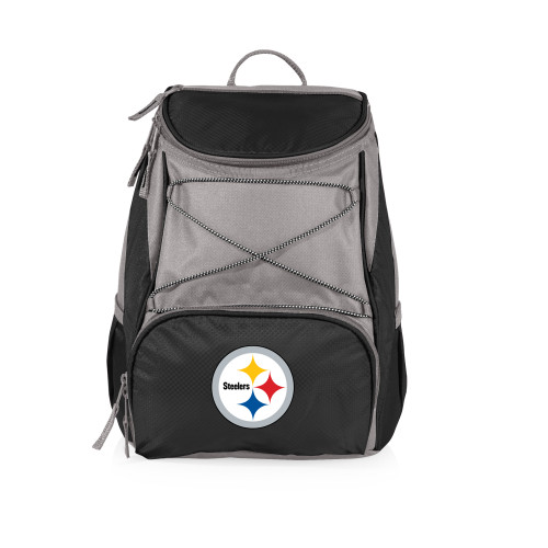 Pittsburgh Steelers PTX Backpack Cooler, (Black with Gray Accents)
