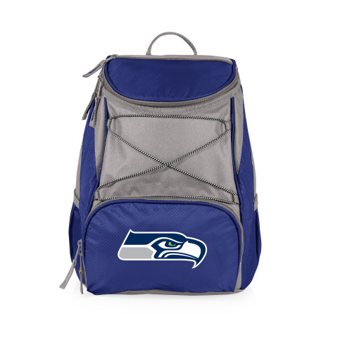 Seattle Seahawks PTX Backpack Cooler, (Navy Blue with Gray Accents)