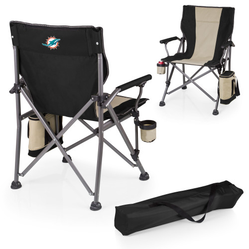 Miami Dolphins Outlander XL Camping Chair with Cooler, (Black)