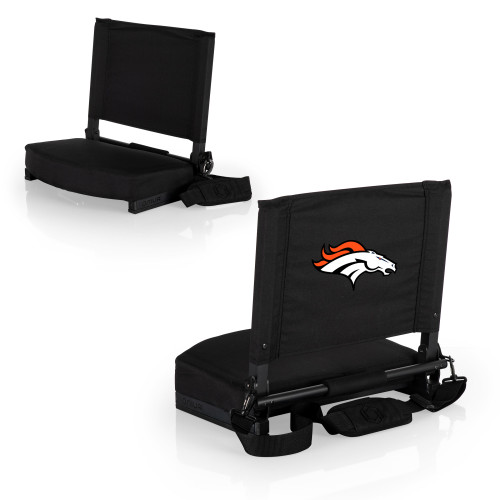 Denver Broncos Gridiron Stadium Seat, (Black)