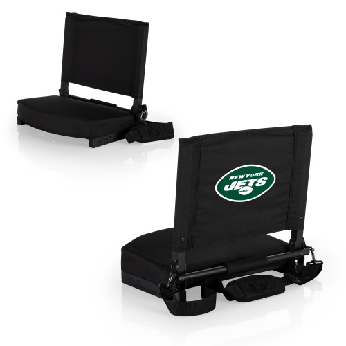 New York Jets Gridiron Stadium Seat, (Black)