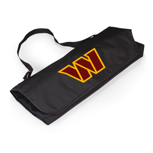 Washington Commanders BBQ Apron Tote Pro Grill Set, (Black with Gray Accents)