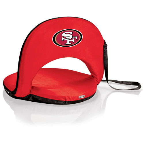 San Francisco 49ers Oniva Portable Reclining Seat, (Red)