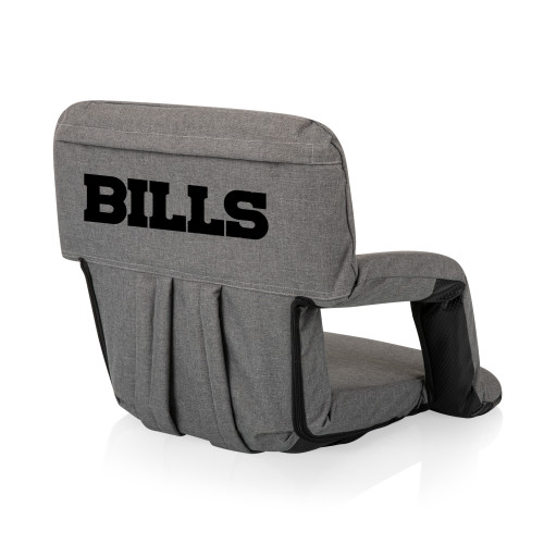Buffalo Bills Ventura Portable Reclining Stadium Seat, (Heathered Gray)
