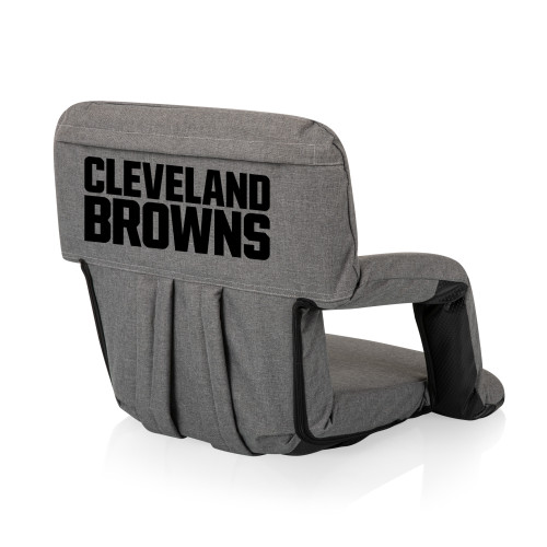 Cleveland Browns Ventura Portable Reclining Stadium Seat, (Heathered Gray)