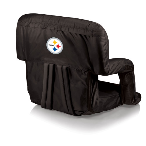 Pittsburgh Steelers Ventura Portable Reclining Stadium Seat, (Black)