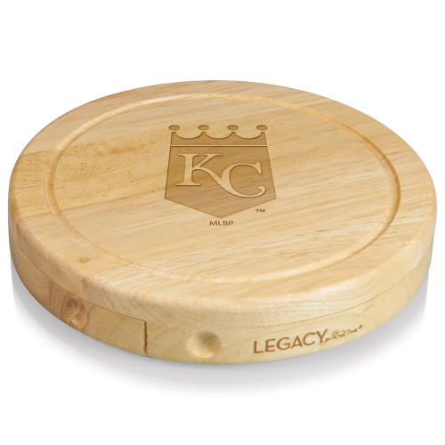 Kansas City Royals Brie Cheese Cutting Board & Tools Set (Parawood)