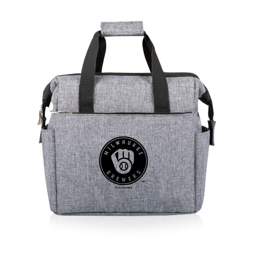 Milwaukee Brewers On The Go Lunch Bag Cooler (Heathered Gray)