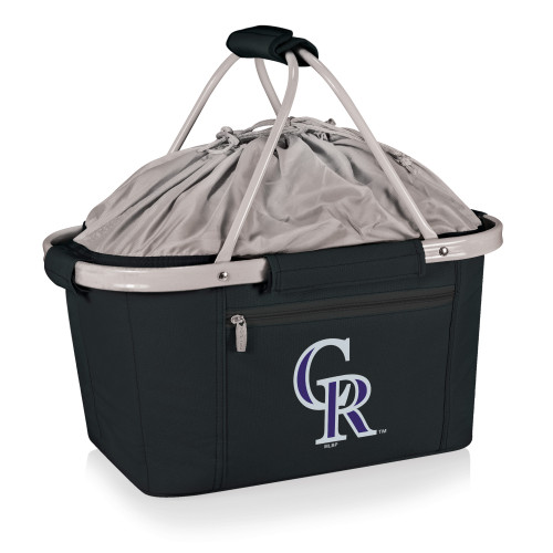 Colorado Rockies Metro Basket Collapsible Cooler Tote (Black)