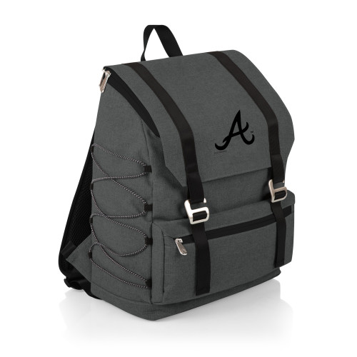 Atlanta Braves On The Go Traverse Backpack Cooler (Heathered Gray)