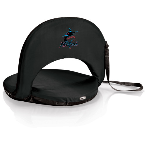 Miami Marlins Oniva Portable Reclining Seat (Black)