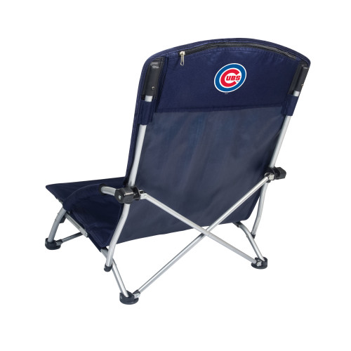 Chicago Cubs Tranquility Beach Chair with Carry Bag (Navy Blue)