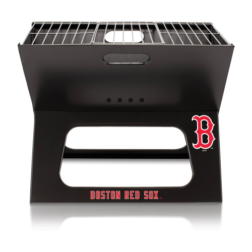 Boston Red Sox X-Grill Portable Charcoal BBQ Grill (Black)
