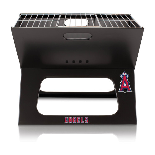 Los Angeles Angels X-Grill Portable Charcoal BBQ Grill (Black)