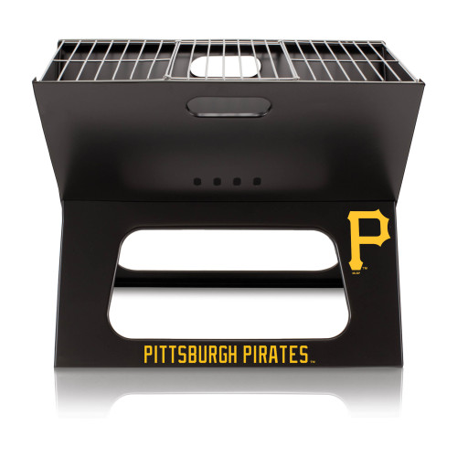 Pittsburgh Pirates X-Grill Portable Charcoal BBQ Grill (Black)