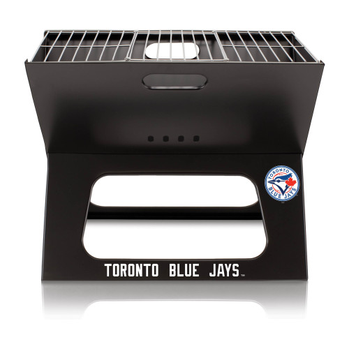 Toronto Blue Jays X-Grill Portable Charcoal BBQ Grill (Black)