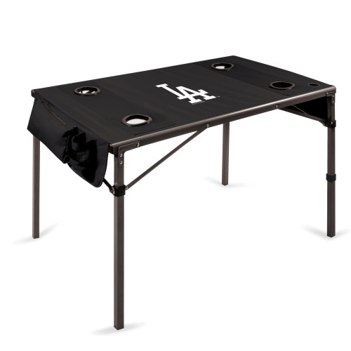 Los Angeles Dodgers Travel Table Portable Folding Table (Black)