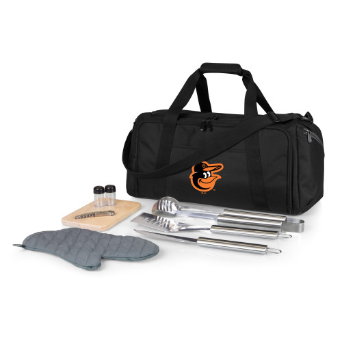 Baltimore Orioles BBQ Kit Grill Set & Cooler (Black)