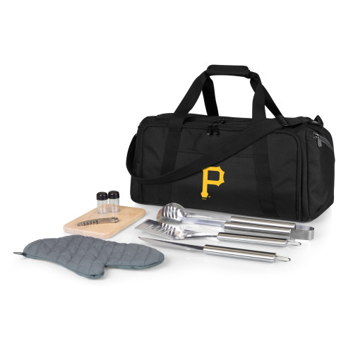 Pittsburgh Pirates BBQ Kit Grill Set & Cooler (Black)