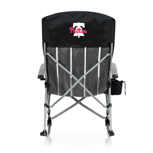 Philadelphia Phillies Outdoor Rocking Camp Chair (Black)