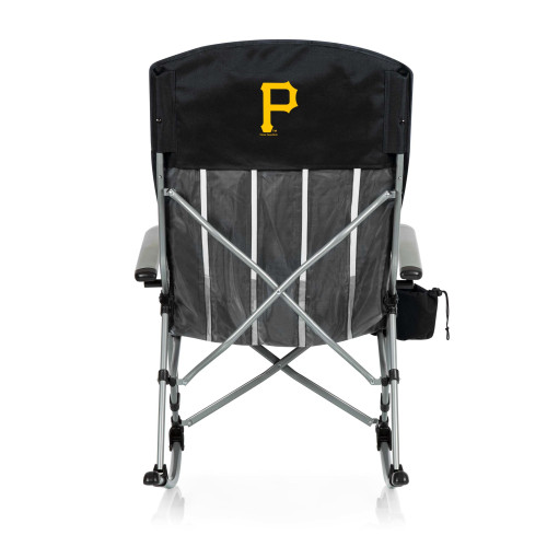 Pittsburgh Pirates Outdoor Rocking Camp Chair (Black)