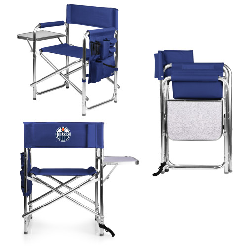 Edmonton Oilers Sports Chair, (Navy Blue)