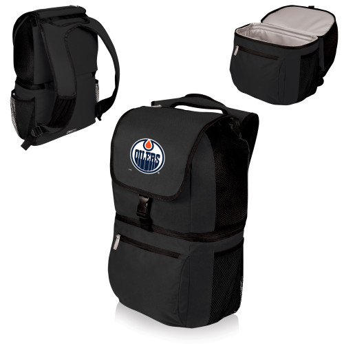 Edmonton Oilers Zuma Backpack Cooler, (Black)