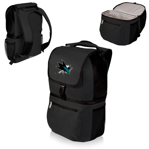 San Jose Sharks Zuma Backpack Cooler, (Black)