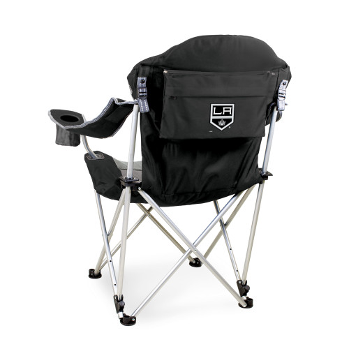 Los Angeles Kings Reclining Camp Chair, (Black with Gray Accents)