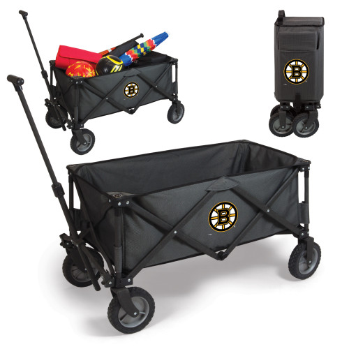 Boston Bruins Adventure Wagon Portable Utility Wagon, (Dark Gray)