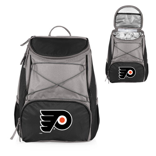 Philadelphia Flyers PTX Backpack Cooler, (Black with Gray Accents)