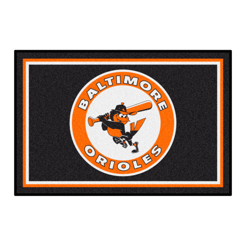 Retro Collection - 1975 Baltimore Orioles 4x6 Rug