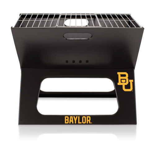 Baylor Bears X-Grill Portable Charcoal BBQ Grill, (Black)