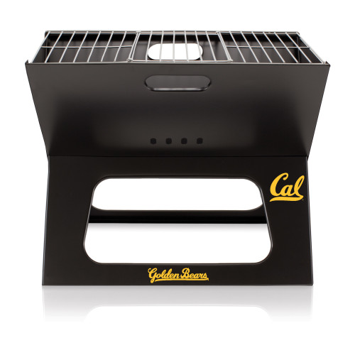 Cal Bears X-Grill Portable Charcoal BBQ Grill, (Black)