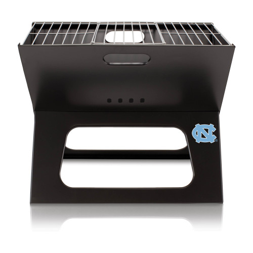 North Carolina Tar Heels X-Grill Portable Charcoal BBQ Grill, (Black)