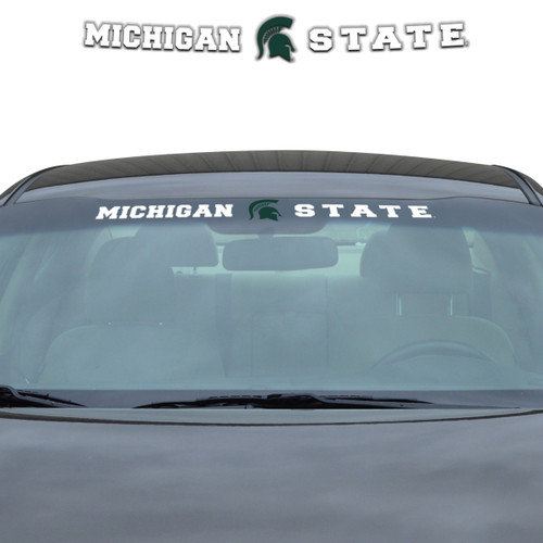 Michigan State Spartans Windshield Decal Primary Logo and Team Wordmark
