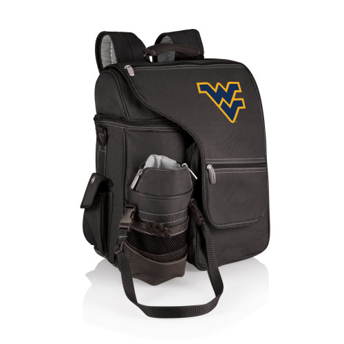 West Virginia Mountaineers Turismo Travel Backpack Cooler, (Black)