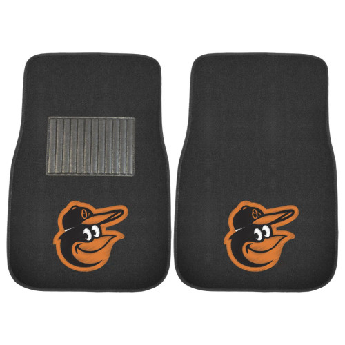 MLB - Baltimore Orioles 2-pc Embroidered Car Mat Set 17"x25.5"