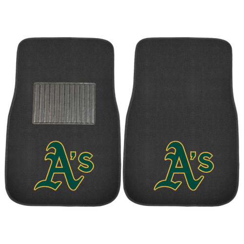 MLB - Oakland Athletics 2-pc Embroidered Car Mat Set 17"x25.5"