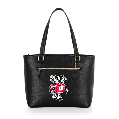 Wisconsin Badgers Uptown Cooler Tote Bag, (Black)