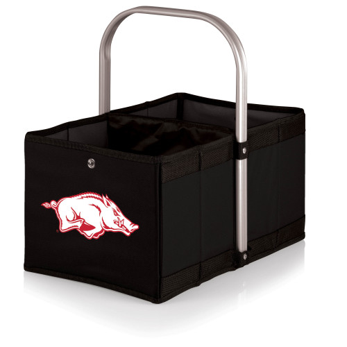 Arkansas Razorbacks Urban Basket Collapsible Tote, (Black)