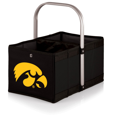 Iowa Hawkeyes Urban Basket Collapsible Tote, (Black)